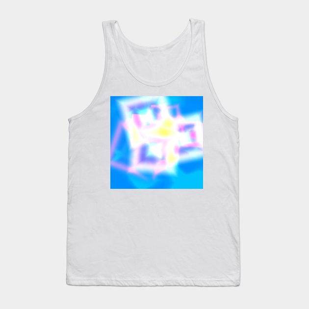 blue white pink yellow abstract texture Tank Top by Artistic_st